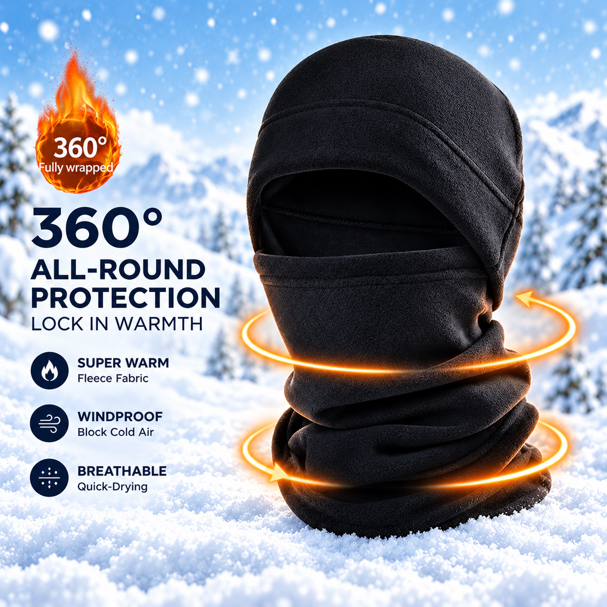 2-Piece Windproof All In One Set