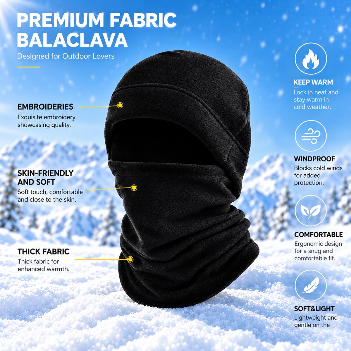 2-Piece Windproof All In One Set