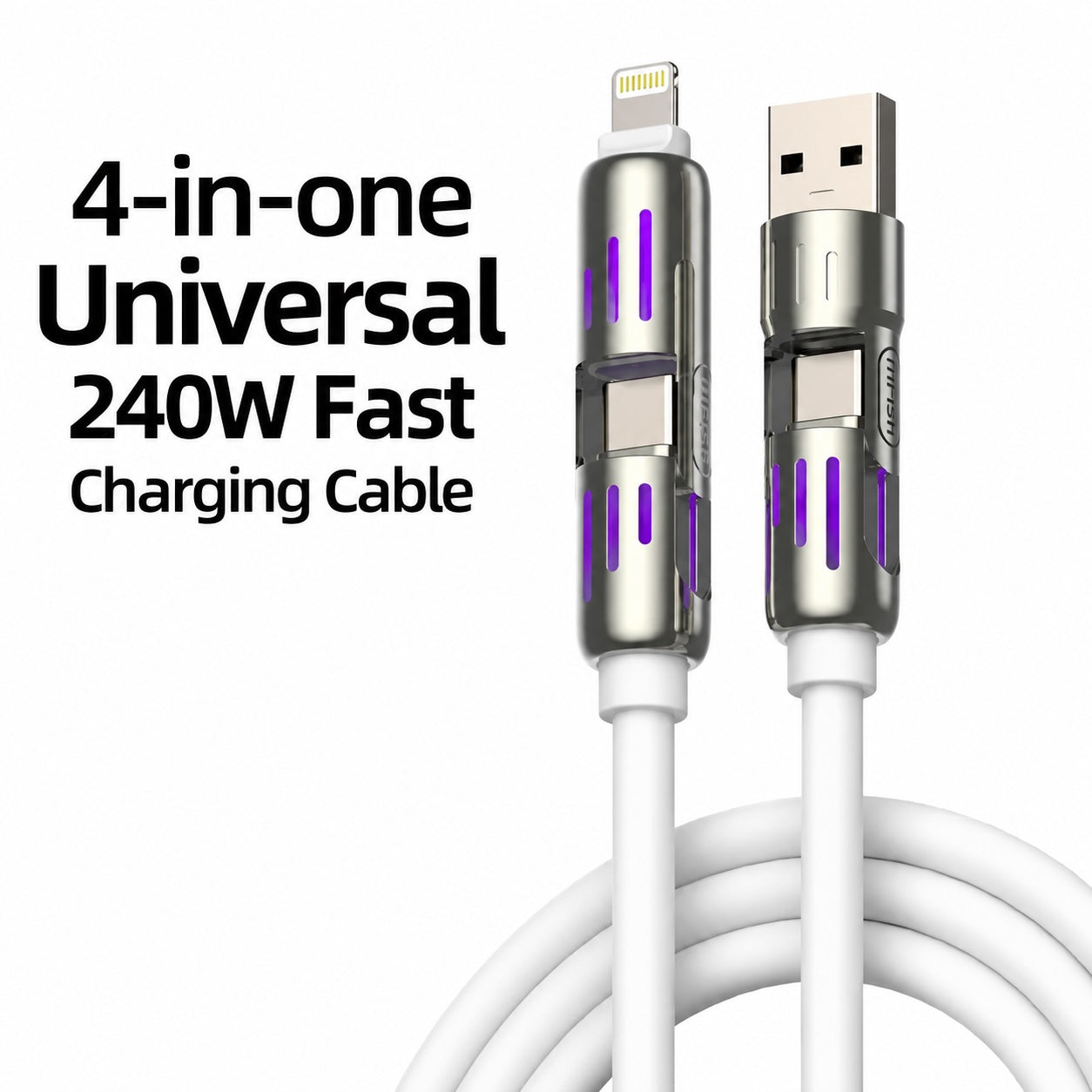 4-in-1 Universal 240W Fast Charging Cable