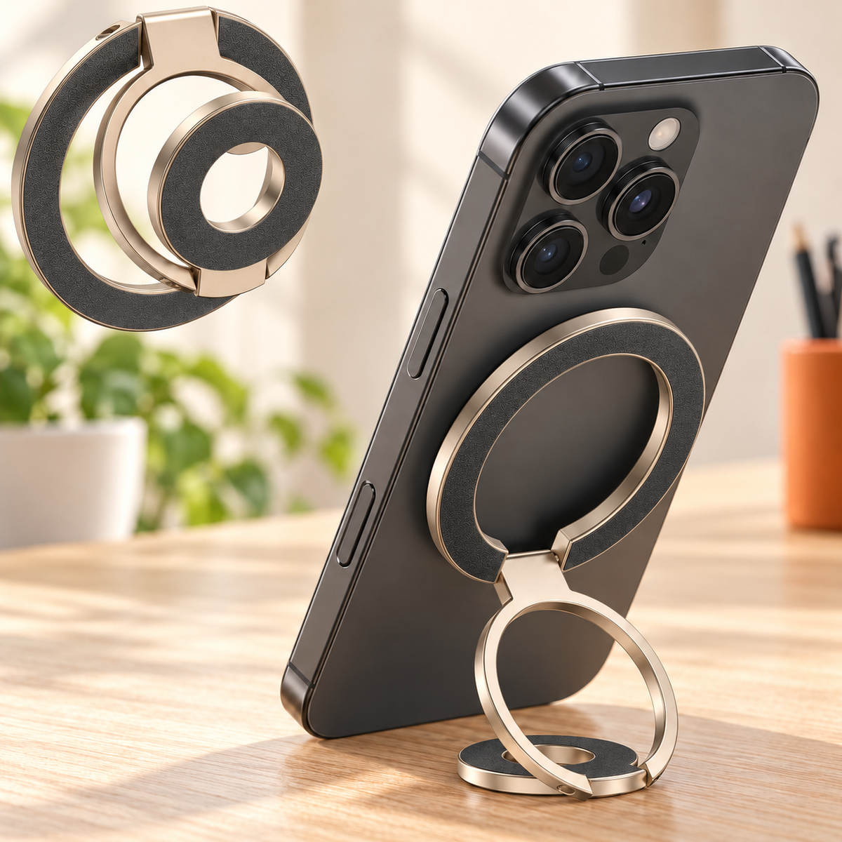 Dual Magnetic Mobile Phone Stand