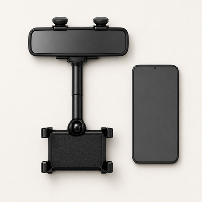 360° Rearview Mirror Phone Holder
