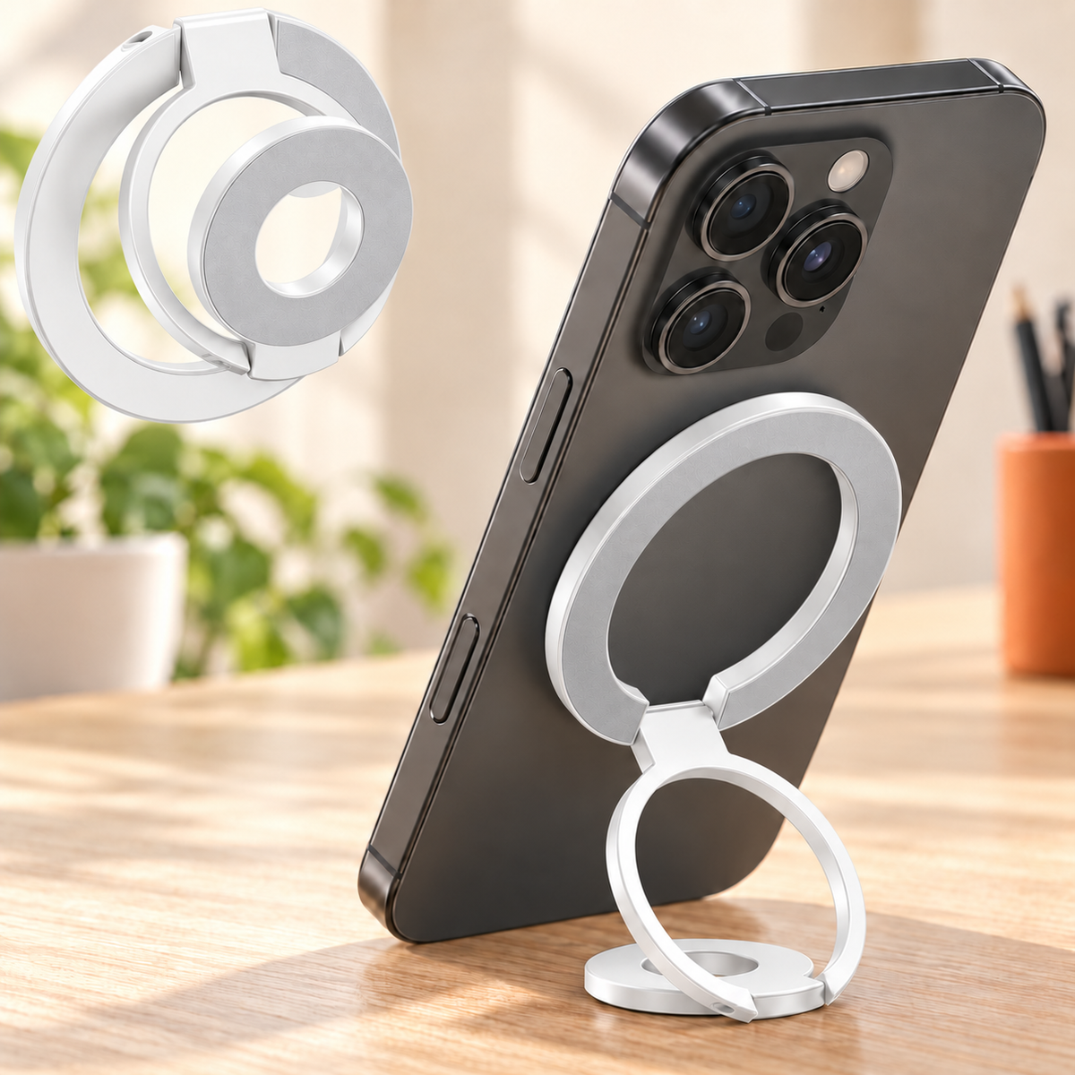 Dual Magnetic Mobile Phone Stand