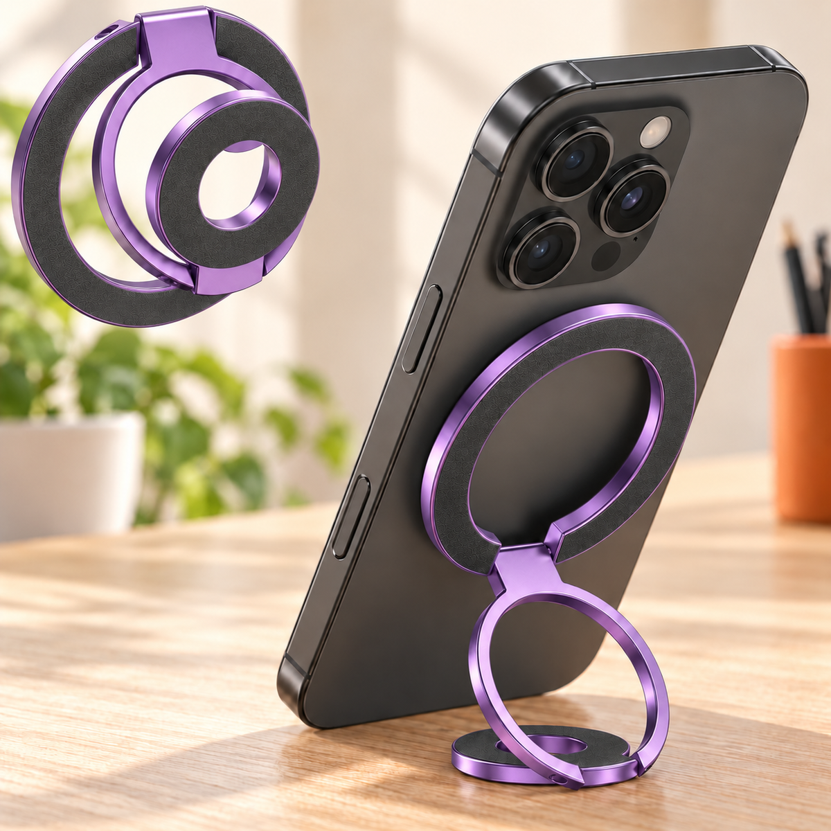 Dual Magnetic Mobile Phone Stand