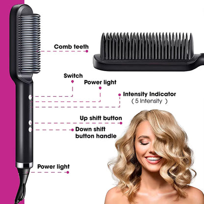 Electric Hair Straightener Comb
