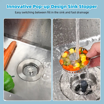 Upgraded 3-in-1 Sink Drain Strainer & Stopper VIP