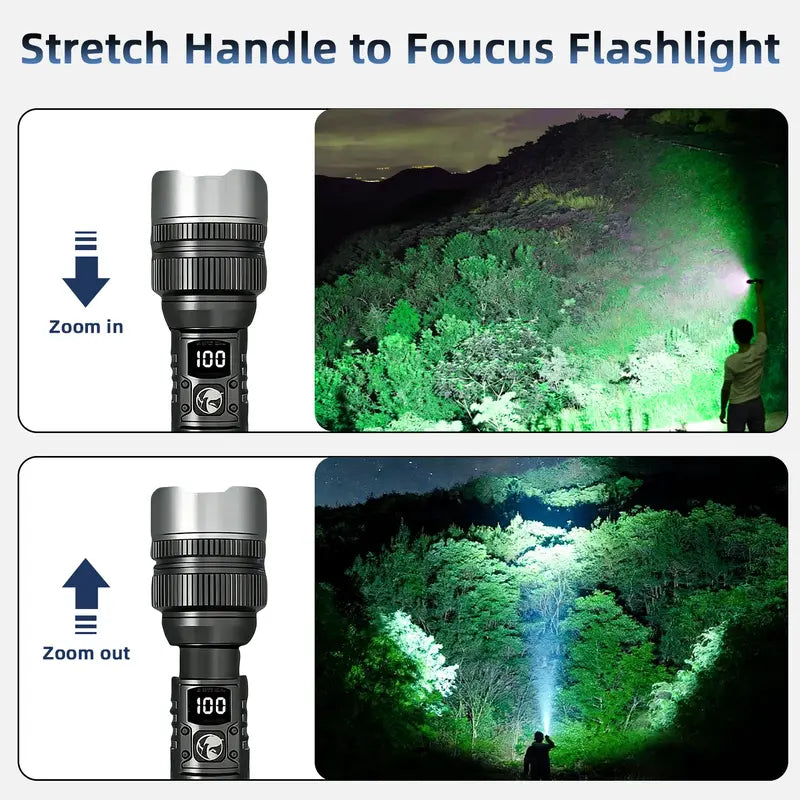 2-in-1 Strong Flashlight + Power Bank