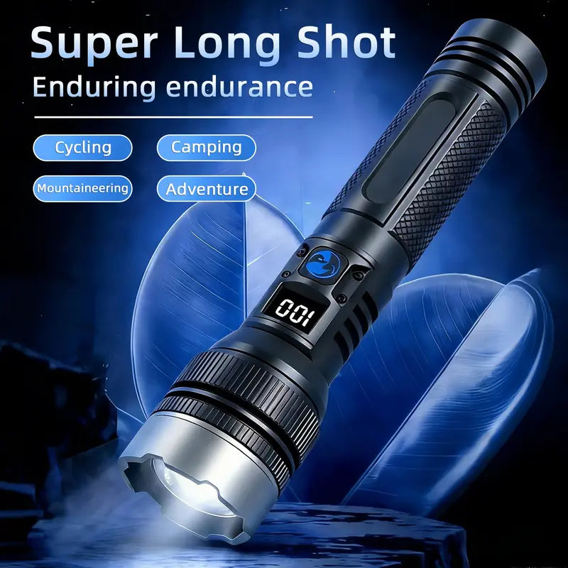2-in-1 Strong Flashlight + Power Bank