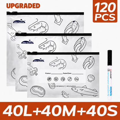 Reusable Aluminum Foil Sealable Food Storage Bags