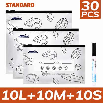 Reusable Aluminum Foil Sealable Food Storage Bags