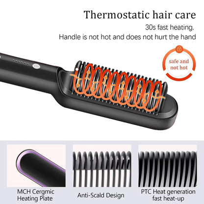 Electric Hair Straightener Comb