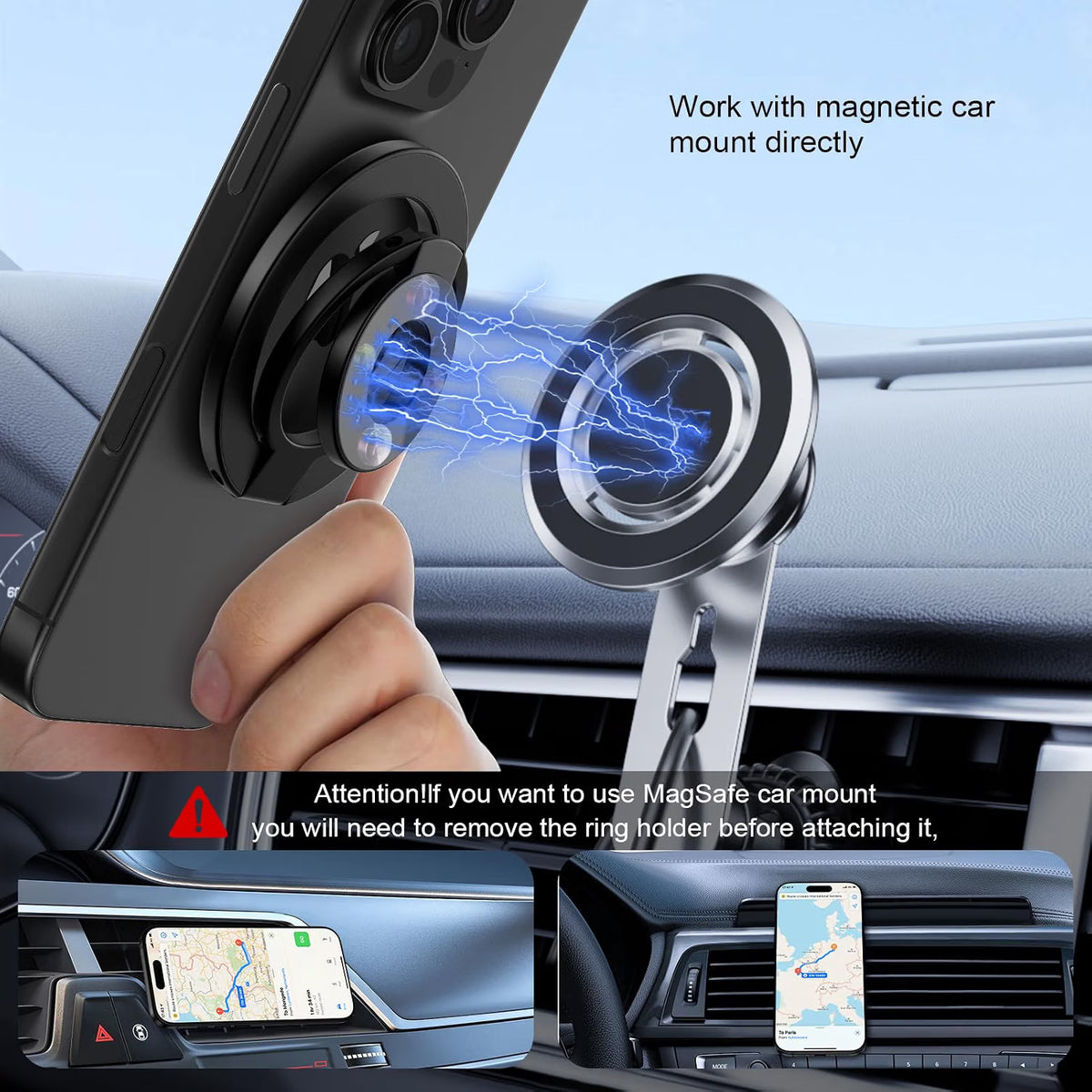 Dual Magnetic Mobile Phone Stand
