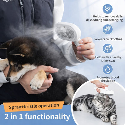 Pet Hair Removal Spray Brush