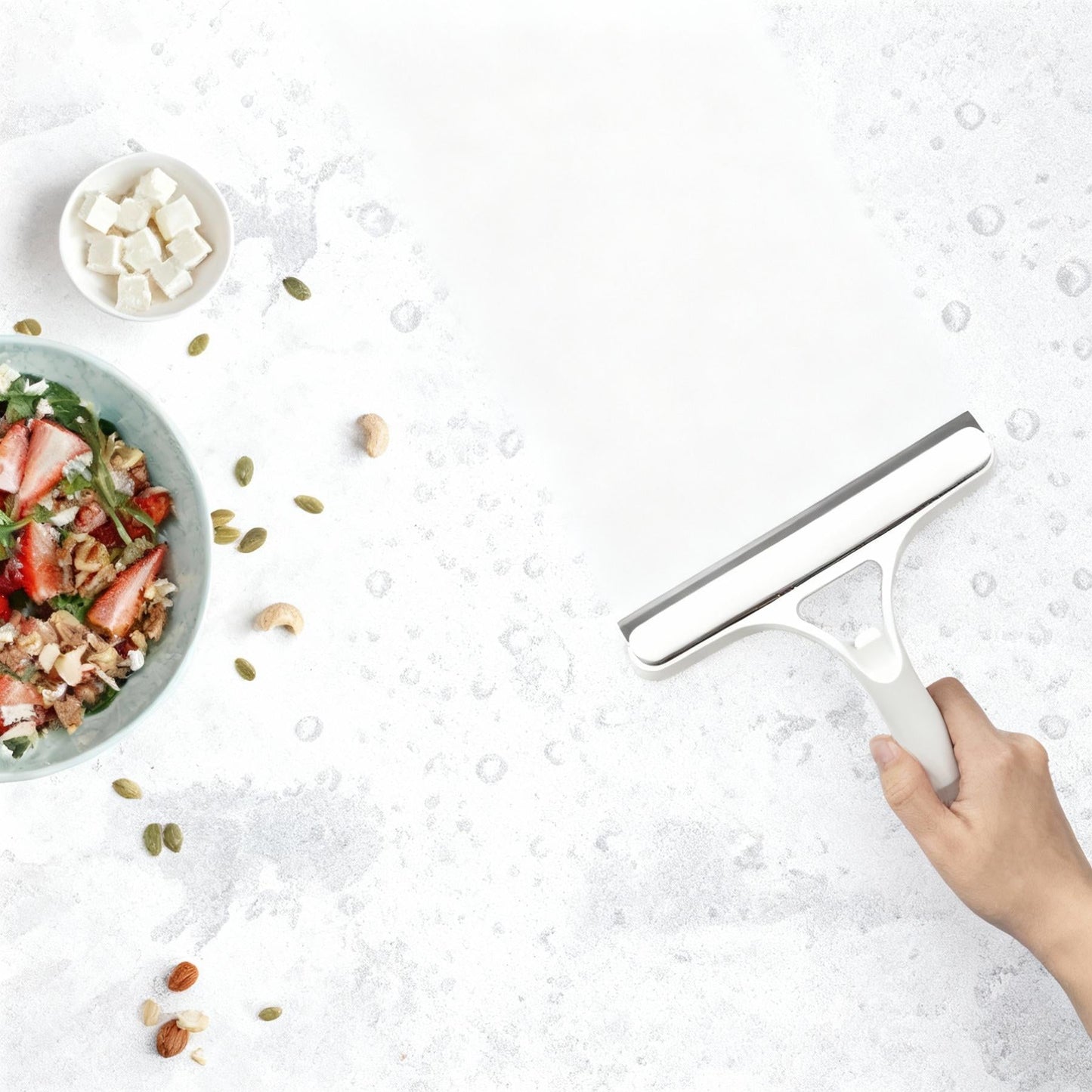 3-in-1 Squeegee & Scrubber with Spray VIP