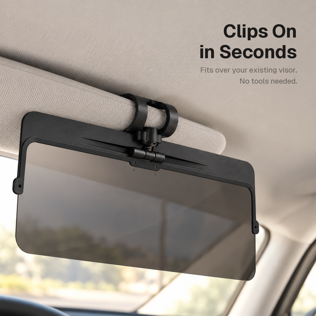 Universal Anti-Glare Polarized Sun Visor Extender