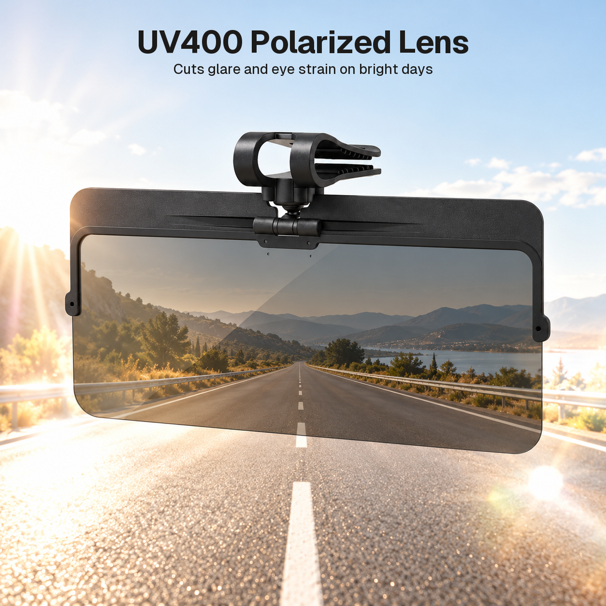 Universal Anti-Glare Polarized Sun Visor Extender